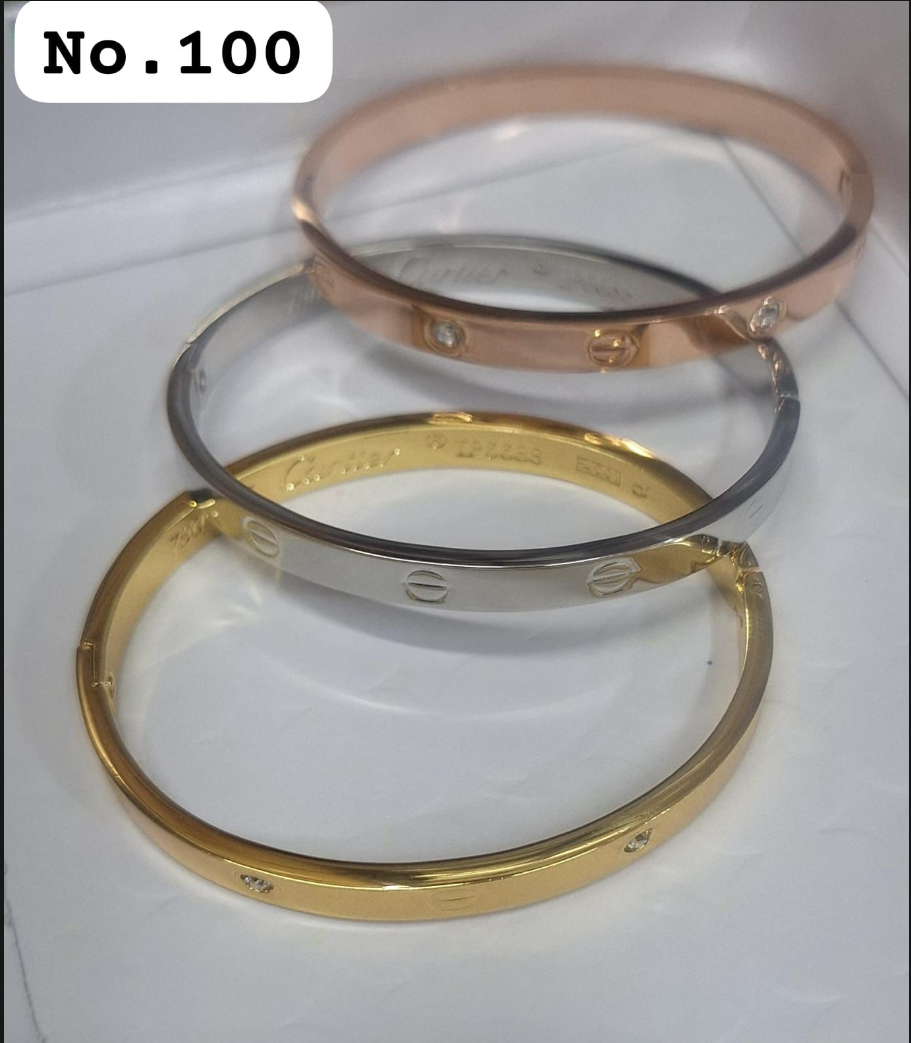 Luxury Stainless Steel Screw Design Bracelet - Anti-Tarnish Unisex Bangle